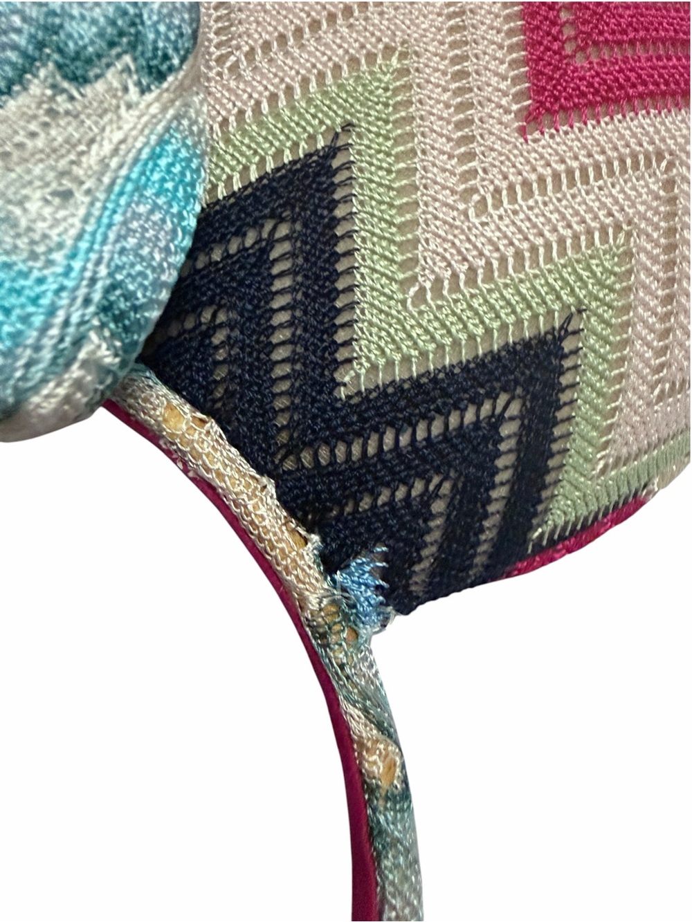 Missoni x Disney Zigzag Minnie Mouse Ears Headband Purple Pink **Read** - Picture 8 of 14